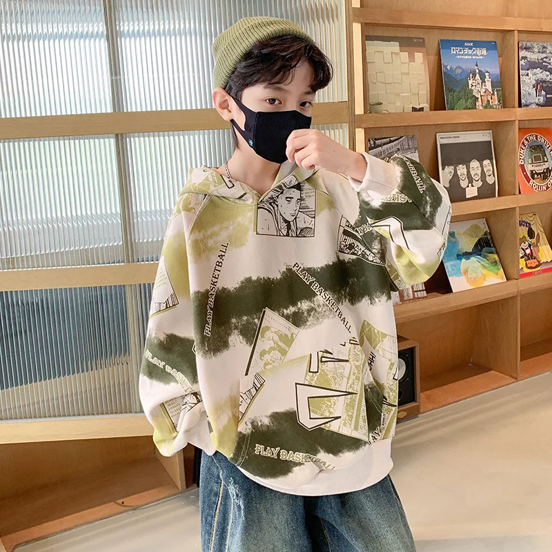 Boys Hoodies Sweatshirt Spring Fall Children Loose Cotton Pullover School Kids Long Sleeve Sport Tops 4 6 7 8 10 12 13 14 Years
Boys Hoodies Sweatshirt Spring Fall Children Loose Cotton Pullover School Kids Long Sleeve Sport Tops 4 6 7 8 10 12 13 14 Years