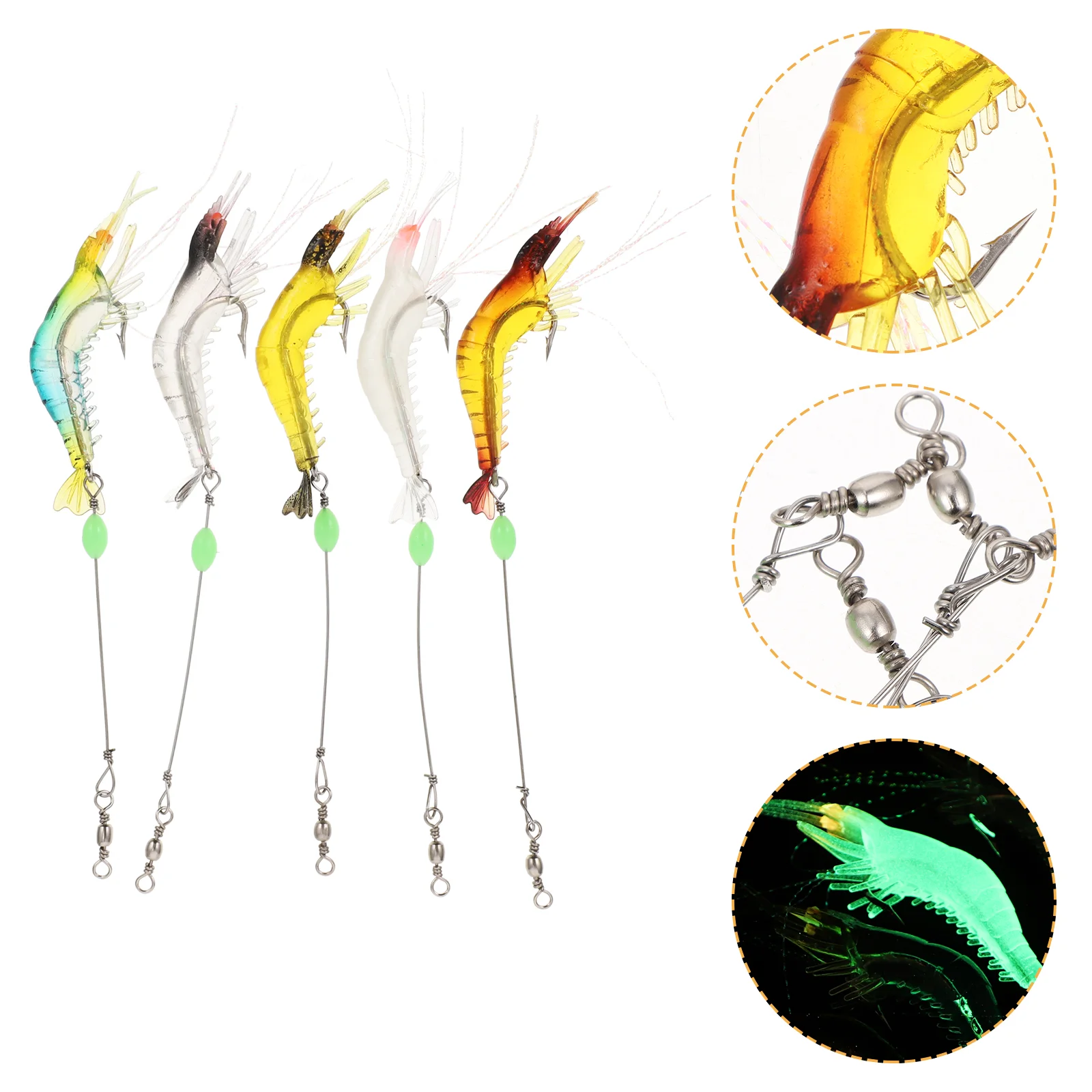 5pcs Bionic Shrimp Fishing Lures Baits Artificial Fishing Lures Baits with Hook for Fishing (Simulation Color + Shrimp Red +
5pcs Bionic Shrimp Fishing Lures Baits Artificial Fishing Lures Baits with Hook for Fishing (Simulation Color + Shrimp Red +