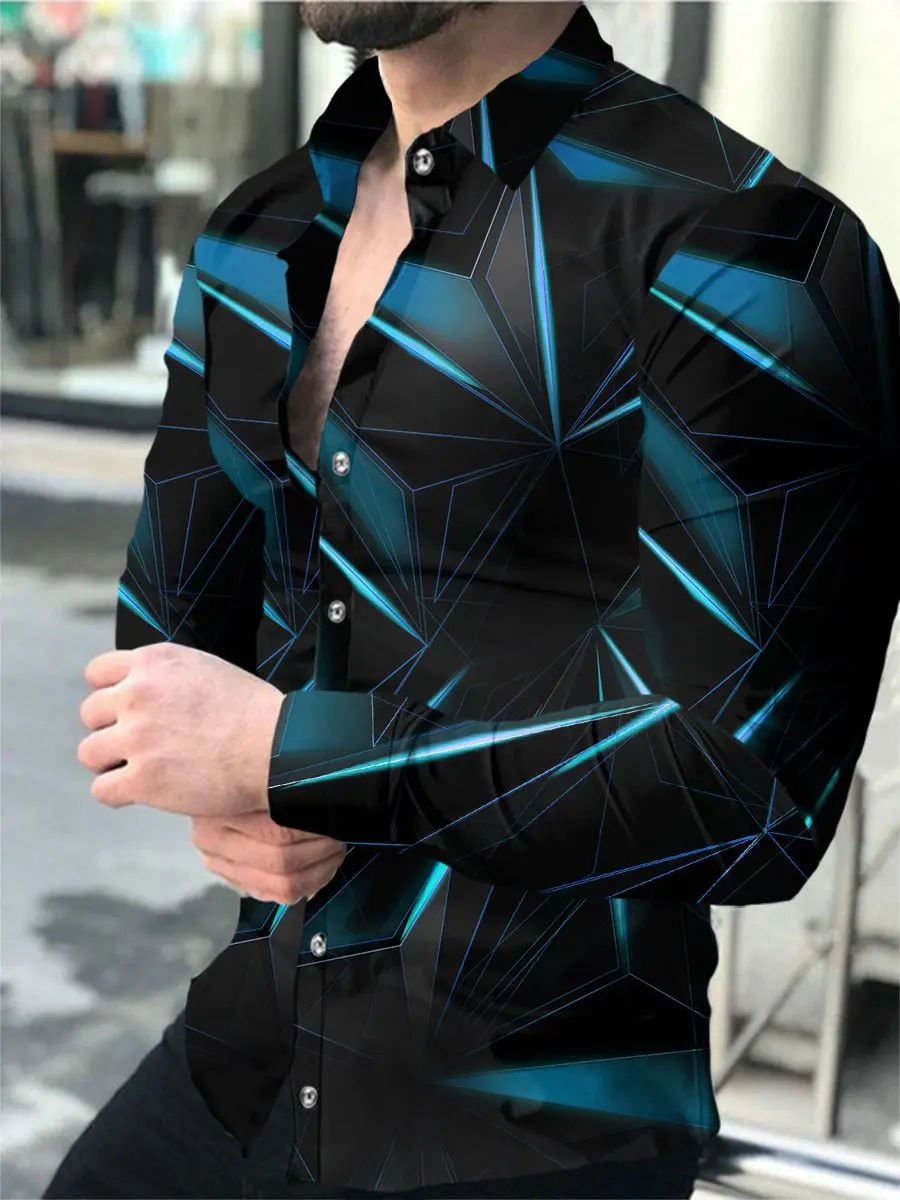 2023 Spring Autumn Men's Shirt Fashion Printed Long-Sleeved Lapel Single-Breasted Cardigan Casual Street Daily Thin Summer Shirt
2023 Spring Autumn Men's Shirt Fashion Printed Long-Sleeved Lapel Single-Breasted Cardigan Casual Street Daily Thin Summer Shirt