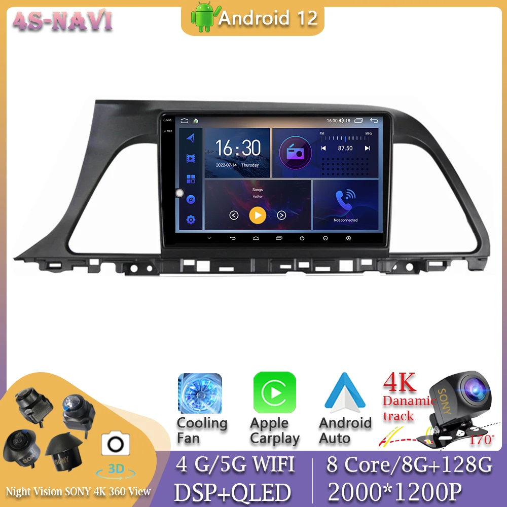 Головное устройство 9 ''Android 12 Автомобильный радиоплеер для Hyundai Sonata 7 9 LF 2014 -2018 мультимедийная навигация GPS Видео Авторадио Carplay
Головное устройство 9 ''Android 12 Автомобильный радиоплеер для Hyundai Sonata 7 9 LF 2014 -2018 мультимедийная навигация GPS Видео Авторадио Carplay