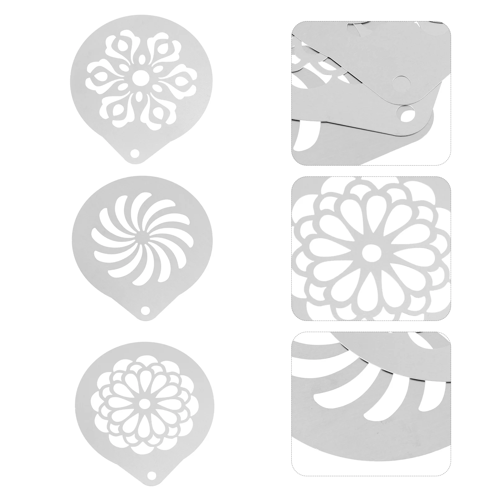 3Pcs Creative Coffee Stencils Coffee Decorating Stencils Metal Coffee Art Stencils
3Pcs Creative Coffee Stencils Coffee Decorating Stencils Metal Coffee Art Stencils