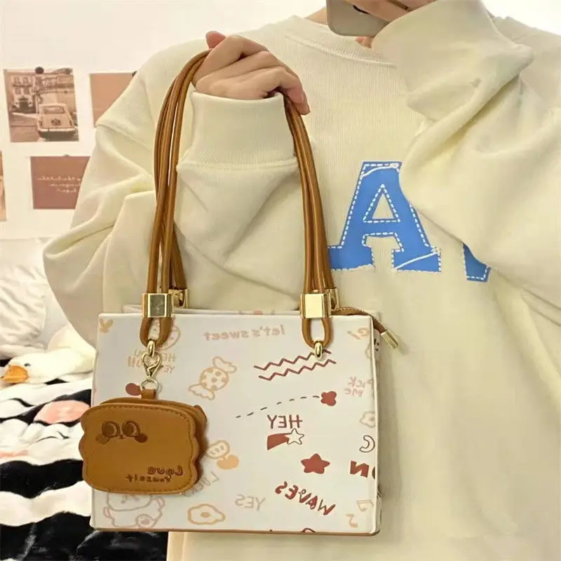 Xiuya Vintage Cute Shoulder Bag Women Sweet Candy Print Small Handbag For Girls 2022 PU Leather Toast Square Tote Bag Aesthetic
Xiuya Vintage Cute Shoulder Bag Women Sweet Candy Print Small Handbag For Girls 2022 PU Leather Toast Square Tote Bag Aesthetic