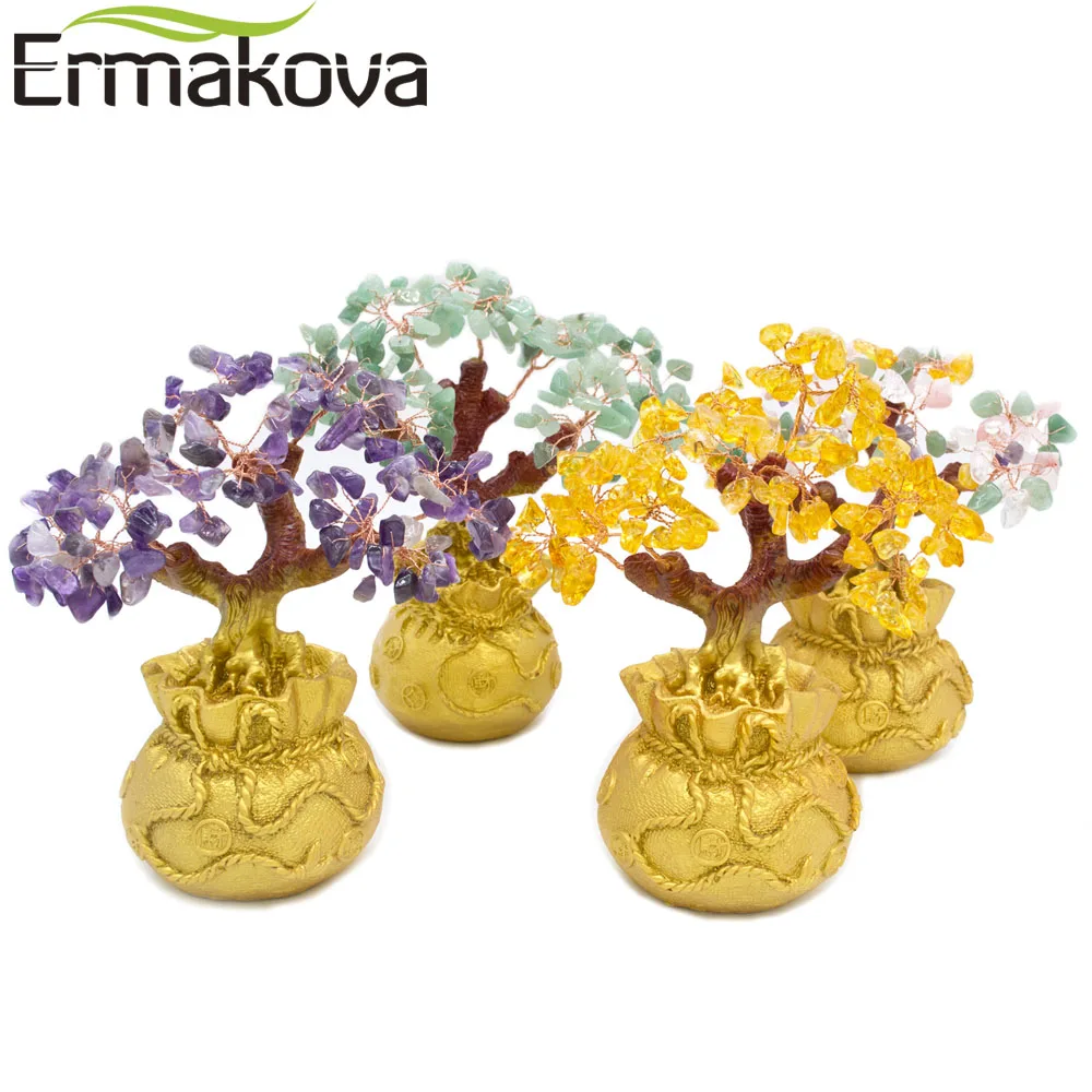 ERMAKOVA 6.7 Inch Tall Mini Crystal Money Tree Bonsai Style Wealth Luck Feng Shui Bring Wealth Luck Home Decor Birthday Gift
ERMAKOVA 6.7 Inch Tall Mini Crystal Money Tree Bonsai Style Wealth Luck Feng Shui Bring Wealth Luck Home Decor Birthday Gift
