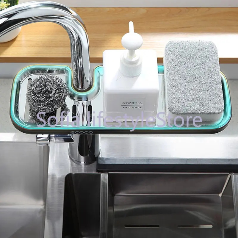 Adjustable Sink Sponge Holder Faucet Sponge Soap Storage Rack Dish Cloth Drain Holder For Bathroom Kitchen Accessories
Adjustable Sink Sponge Holder Faucet Sponge Soap Storage Rack Dish Cloth Drain Holder For Bathroom Kitchen Accessories