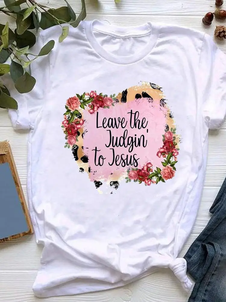 Summer Women Watercolor Faith Flower Clothes Graphic T-shirt Clothing Short Sleeve Fashion Kawaii Basic Tee Top Print T Shirt
Summer Women Watercolor Faith Flower Clothes Graphic T-shirt Clothing Short Sleeve Fashion Kawaii Basic Tee Top Print T Shirt