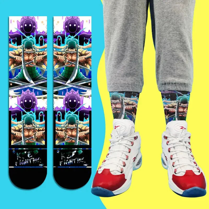 Носки аниме Луффи Зоро Сабо нами из мультфильма, модные носки средней длины для детей и подростков 
Носки аниме Луффи Зоро Сабо нами из мультфильма, модные носки средней длины для детей и подростков