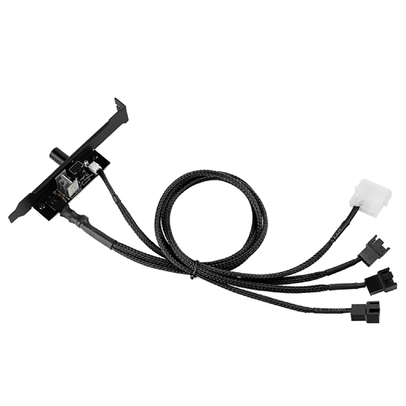 12V Easy Install 1 To 3 PC Case Cooling Fan Hub 4Pin 3Pin Speed Controller Practical Regulator Splitter Computer Adapter 
12V Easy Install 1 To 3 PC Case Cooling Fan Hub 4Pin 3Pin Speed Controller Practical Regulator Splitter Computer Adapter