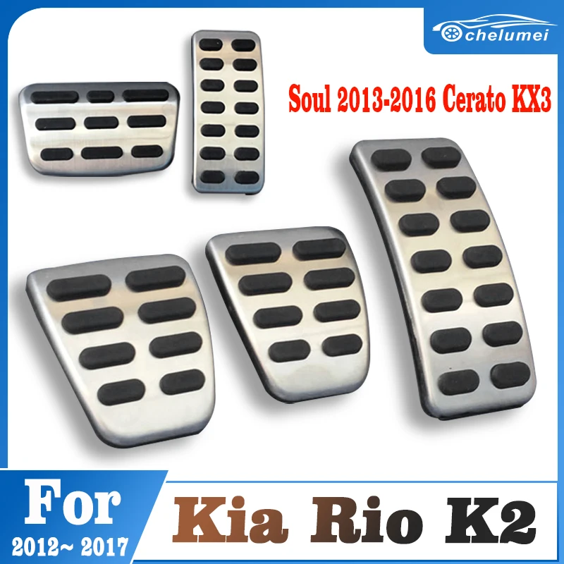 Car Clutch Pedal Accelerator Brake Pads Plate Non-Slip Cover For Kia Rio K2 2012-2016 2017 Soul 2013-2016 Cerato KX3 Accessories
Car Clutch Pedal Accelerator Brake Pads Plate Non-Slip Cover For Kia Rio K2 2012-2016 2017 Soul 2013-2016 Cerato KX3 Accessories