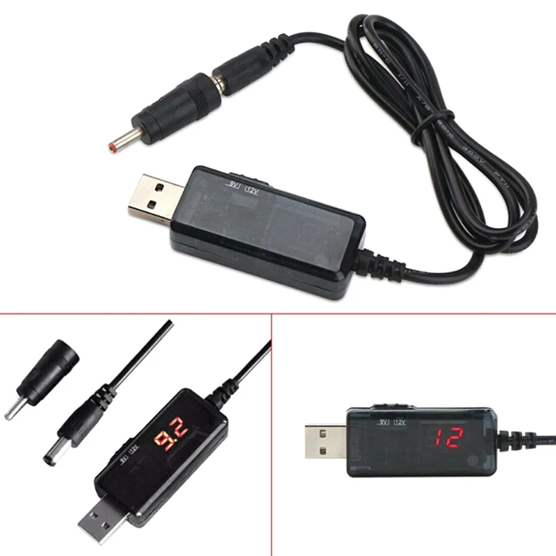 USB Power Boost Line DC 5.5/3.5mm 5V To DC 9V / 12V Step UP Module USB Converter Adapter Cable Plug 0.8m
USB Power Boost Line DC 5.5/3.5mm 5V To DC 9V / 12V Step UP Module USB Converter Adapter Cable Plug 0.8m
