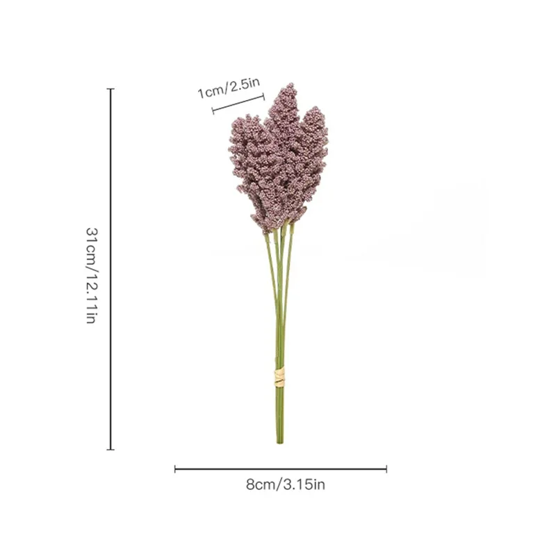 6 палочек пшеница лаванда искусственная кукуруза домашний декор свадебная