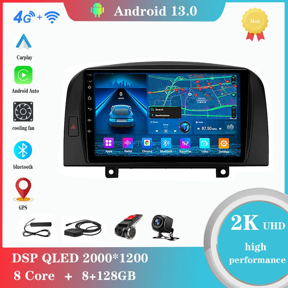 Android 12.0 For Hyundai SONATA NF 2004-2008 Multimedia Player Auto Radio GPS Carplay 4G WiFi DSP Bluetooth
Android 12.0 For Hyundai SONATA NF 2004-2008 Multimedia Player Auto Radio GPS Carplay 4G WiFi DSP Bluetooth