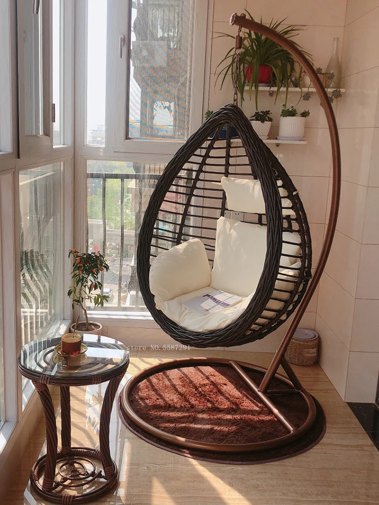 Chair for Leisure Hanging Basket Wicker Single Rocking Household Lazy Hammock Indoor Balcony Garden Small Cradle Chair Patio
Chair for Leisure Hanging Basket Wicker Single Rocking Household Lazy Hammock Indoor Balcony Garden Small Cradle Chair Patio
