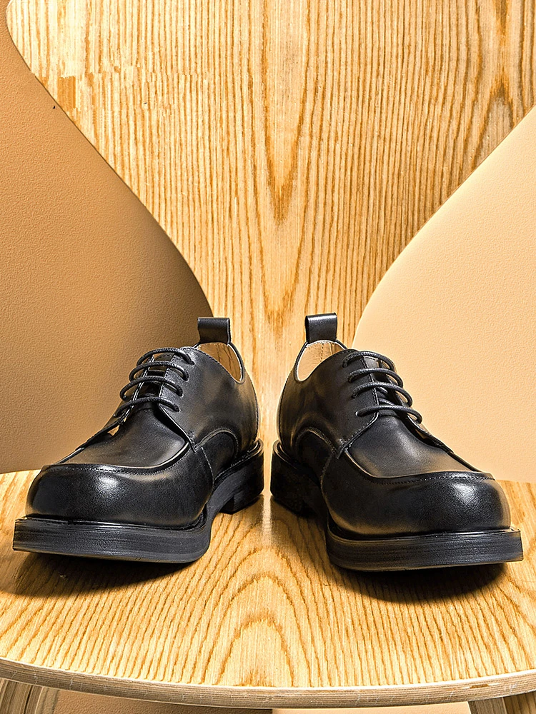 Us Size Mature Black Basic Genuine Leather Oxfords Casual Men's Fashion Easy Match Simple Derby Shoes
Us Size Mature Black Basic Genuine Leather Oxfords Casual Men's Fashion Easy Match Simple Derby Shoes