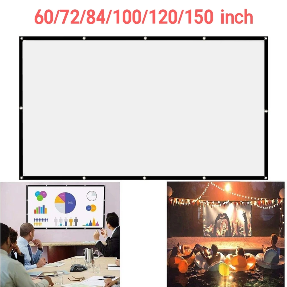 60 72 84 100 120 150 дюймовая занавеска проектора 16:9 экран дисплея KTV для дома и офиса
60 72 84 100 120 150 дюймовая занавеска проектора 16:9 экран дисплея KTV для дома и офиса