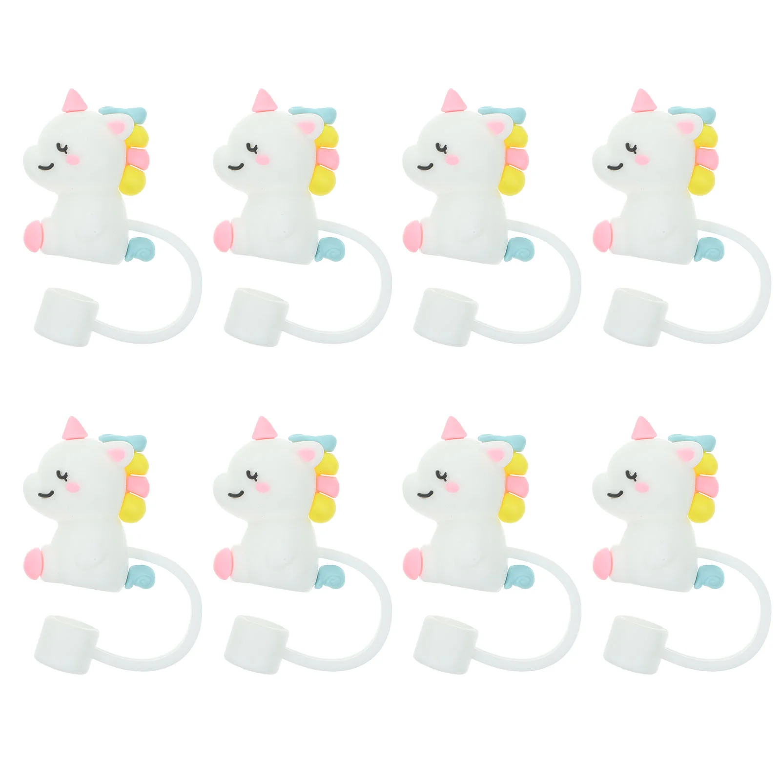 8 Pcs Unicorn Straw Plugs Silicone Straws Reusable Caps Tips Stopper Covers Dust Silica Gel Lid Cute 
8 Pcs Unicorn Straw Plugs Silicone Straws Reusable Caps Tips Stopper Covers Dust Silica Gel Lid Cute