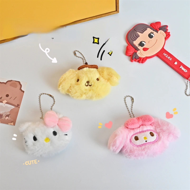 Sanrio Cartoon Pom Pom Purin Cinnamoroll Cute Plush Keychain My Melody Kitty Doll Ornament Kawaii Anime Gift
Sanrio Cartoon Pom Pom Purin Cinnamoroll Cute Plush Keychain My Melody Kitty Doll Ornament Kawaii Anime Gift