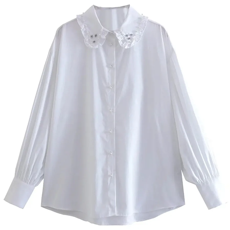 Jenny&Dave 2022 New Spring White Blouse Casual Shirt Women Tops England Style High Street Jewellery Blouse Women Simple Fashion
Jenny&Dave 2022 New Spring White Blouse Casual Shirt Women Tops England Style High Street Jewellery Blouse Women Simple Fashion