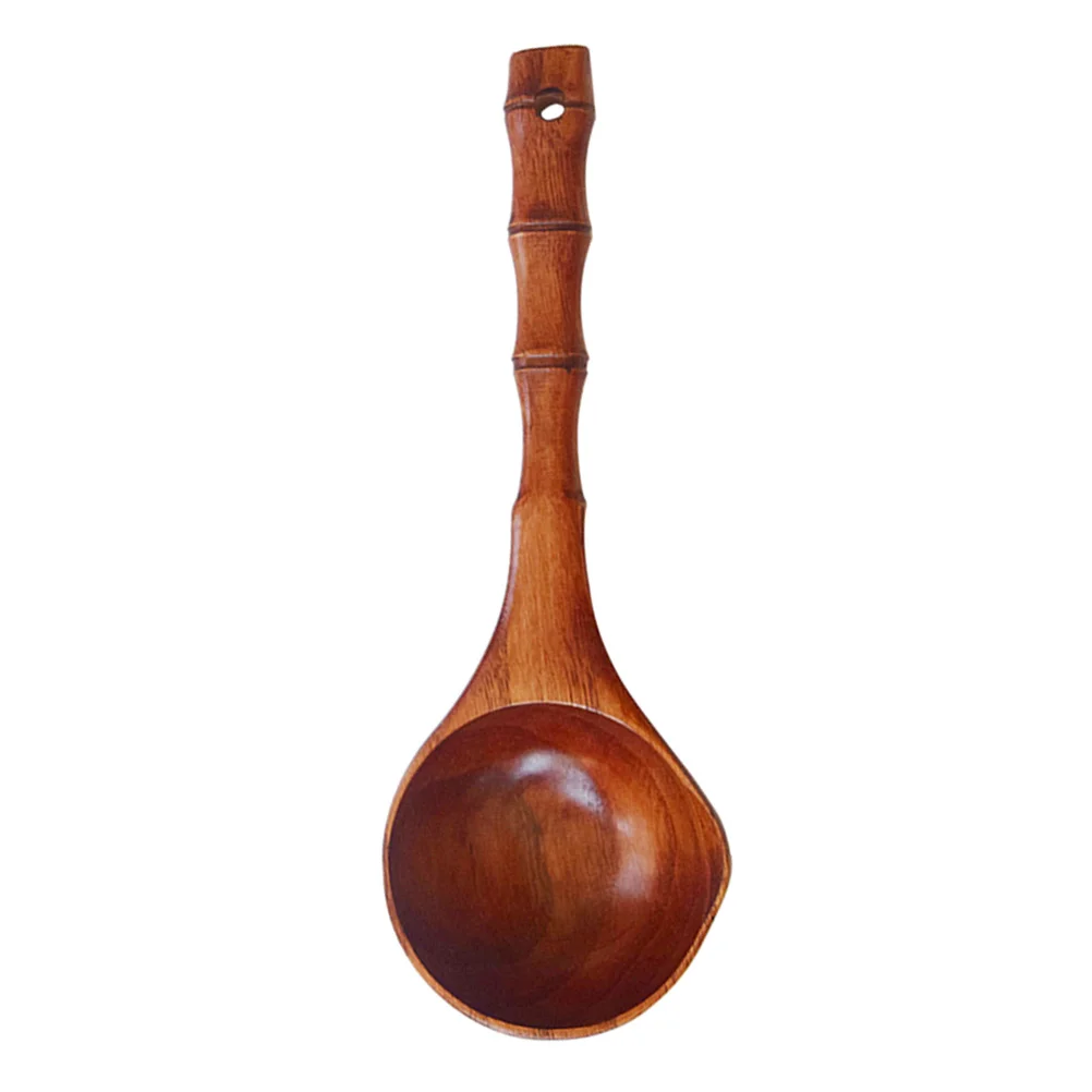 1 pc Soup Spoon Wooden Large Mouth Banboo Shape Handle Creative Ladle Scoop Kitchen Tool
1 pc Soup Spoon Wooden Large Mouth Banboo Shape Handle Creative Ladle Scoop Kitchen Tool