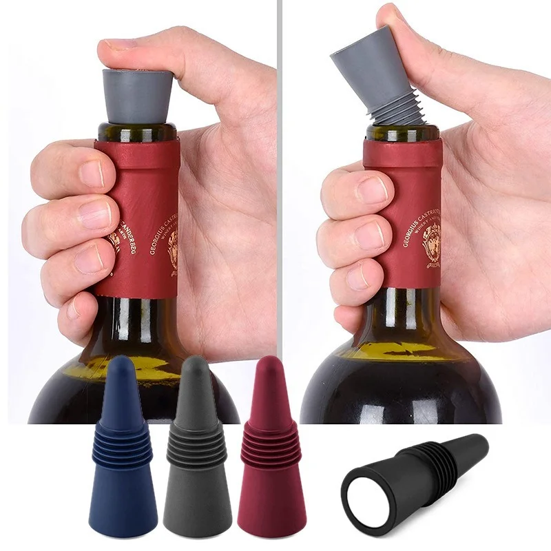 Creative Wine Stopper Silicone Vacuum Fresh Keeping Preservation Sealer Bar Accessories Home Bars Silicone Rubber Stoppers
Creative Wine Stopper Silicone Vacuum Fresh Keeping Preservation Sealer Bar Accessories Home Bars Silicone Rubber Stoppers