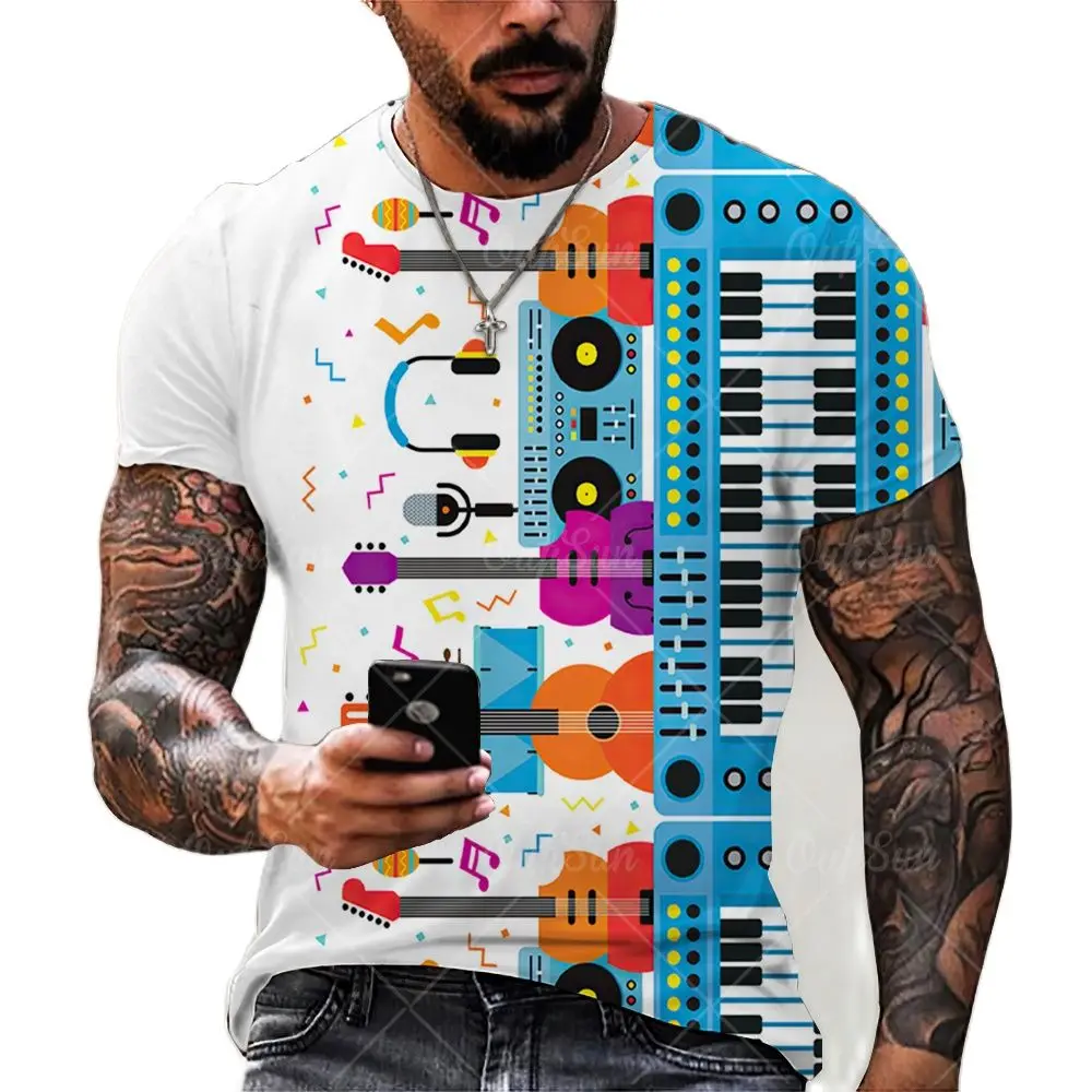 Music Guitar 3d Printed Men's And Women's T-shirt 2023Summer Fashion Rock Jazz Music Top Sax Loose Short Sleeve Tshirt
Music Guitar 3d Printed Men's And Women's T-shirt 2023Summer Fashion Rock Jazz Music Top Sax Loose Short Sleeve Tshirt