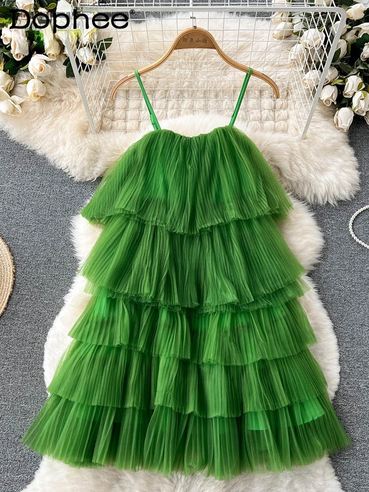 Women Beach Holiday Backless Mesh Sling Dress New Arrivals Lady Sexy Fashion Temperament Summer 2022
Women Beach Holiday Backless Mesh Sling Dress New Arrivals Lady Sexy Fashion Temperament Summer 2022