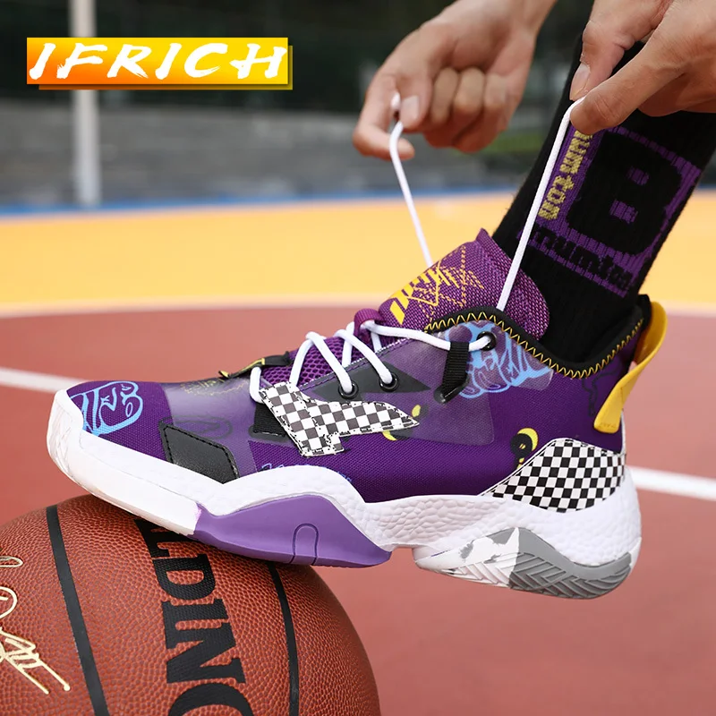 Original Basketball Trainers For Boy Designer Sneaker Men Women Non-Slip Basketball Boots Couples Comfortable Outdoor Sport Shoe
Original Basketball Trainers For Boy Designer Sneaker Men Women Non-Slip Basketball Boots Couples Comfortable Outdoor Sport Shoe
