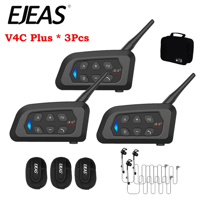 Комплект Из 3-х Bluetooth-гарнитур EJEAS V4C Plus 1500M Full-Duplex Для Футбольных Конференций, Домашней Безопасности
Комплект Из 3-х Bluetooth-гарнитур EJEAS V4C Plus 1500M Full-Duplex Для Футбольных Конференций, Домашней Безопасности