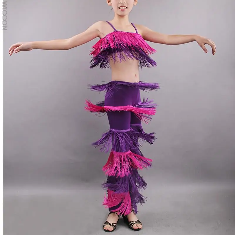 New Arrival Black White Purple Pink Latin Dance Salsa Woman Pants Girls Tango Dance Costumes Fringe Clothes Samba Pants Set
New Arrival Black White Purple Pink Latin Dance Salsa Woman Pants Girls Tango Dance Costumes Fringe Clothes Samba Pants Set