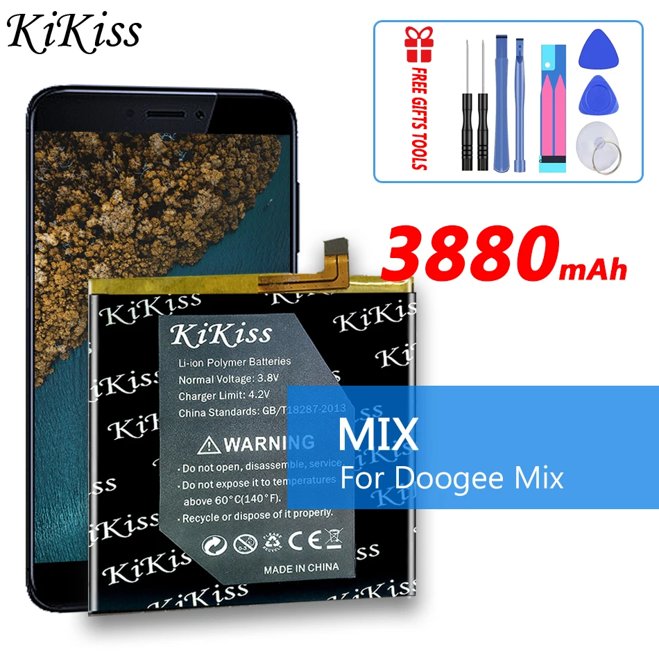 Оригинальная запасная батарея KiKiss Mix 3880 мАч резервная батарея для смартфона DOOGEE Mix
Оригинальная запасная батарея KiKiss Mix 3880 мАч резервная батарея для смартфона DOOGEE Mix