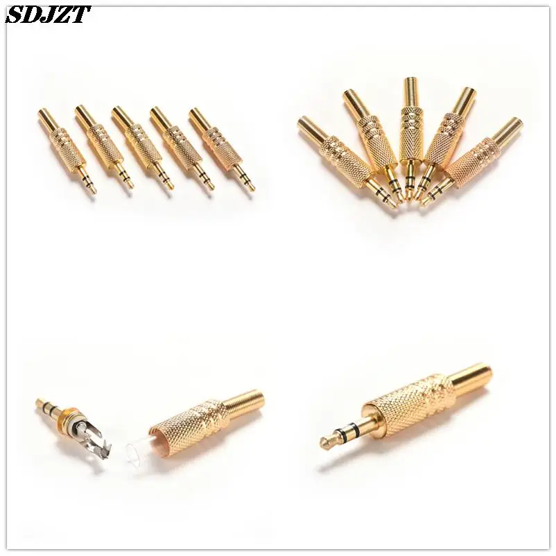 New Gold plated 3.5mm plug RCA Audio Connector TRS audio plug 3.5 jack Stereo Headset Headphone
New Gold plated 3.5mm plug RCA Audio Connector TRS audio plug 3.5 jack Stereo Headset Headphone