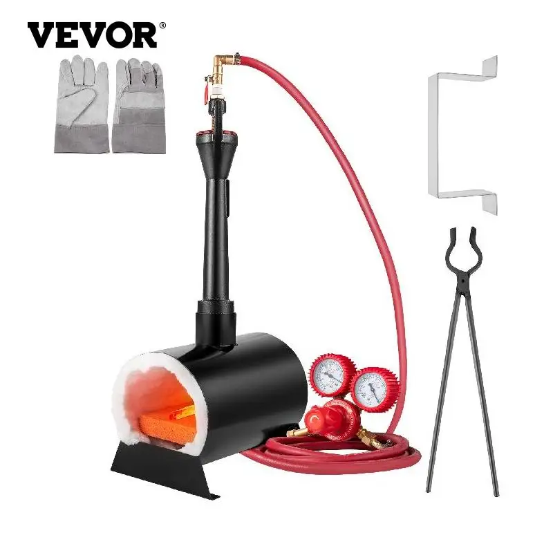 VEVOR Gas Propane Forge Furnace Burner Portable Max.Temperature 2300°F Flame Gas Torch w/ Heating Burner for Metal Tool Making
VEVOR Gas Propane Forge Furnace Burner Portable Max.Temperature 2300°F Flame Gas Torch w/ Heating Burner for Metal Tool Making
