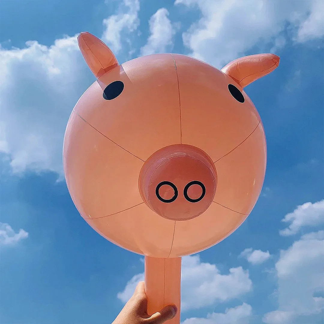 Party Inflatable Pig-Head Balloon Stick Inflatable Stick Innovative Pink Pig Balloons for Theme Birthday Party Decoration Supply
Party Inflatable Pig-Head Balloon Stick Inflatable Stick Innovative Pink Pig Balloons for Theme Birthday Party Decoration Supply