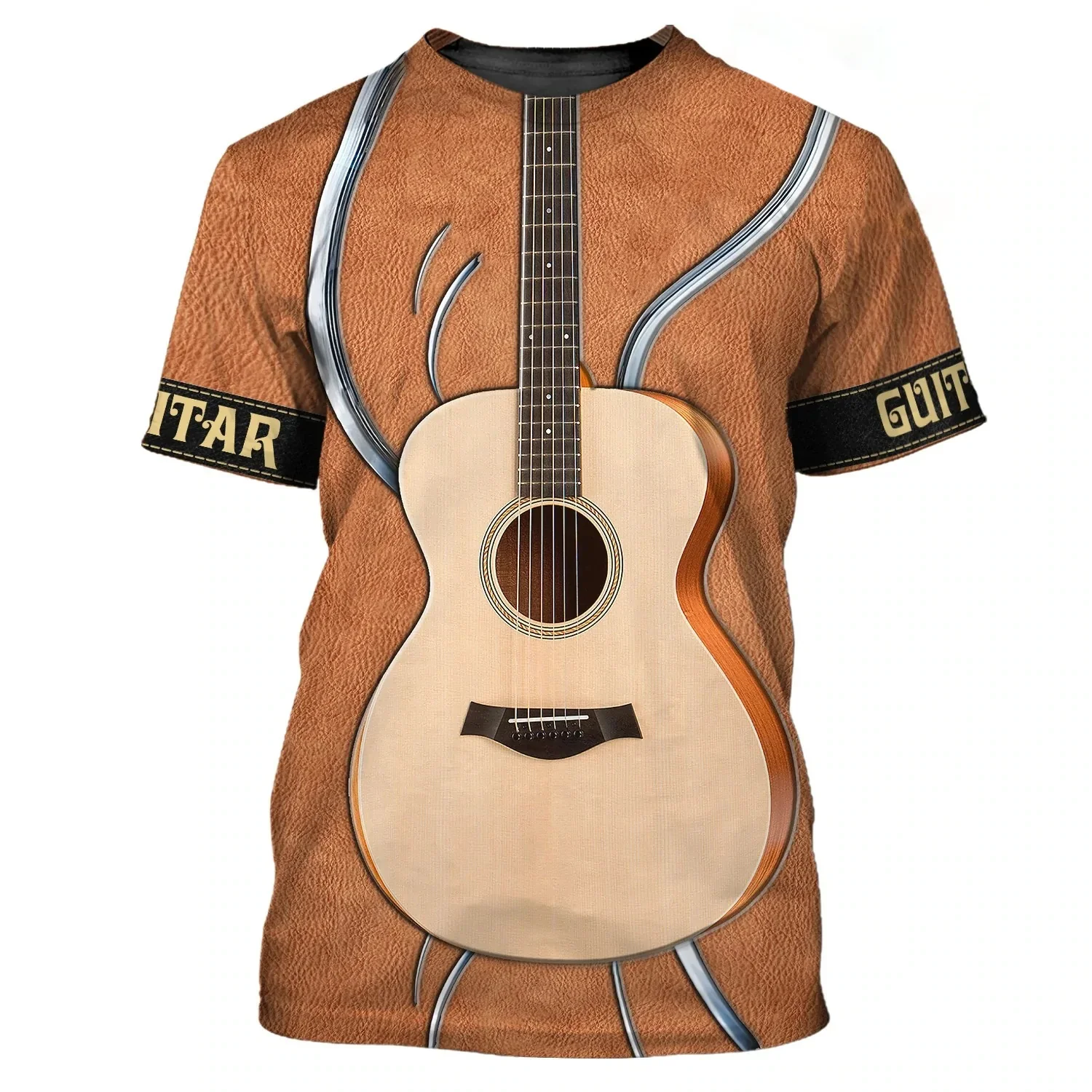 Summer 3D Guitar Printed Men's T-shirt, Fashion Music, Round Neck Short Sleeve, Hip-hop Rock Street Top.
Summer 3D Guitar Printed Men's T-shirt, Fashion Music, Round Neck Short Sleeve, Hip-hop Rock Street Top.