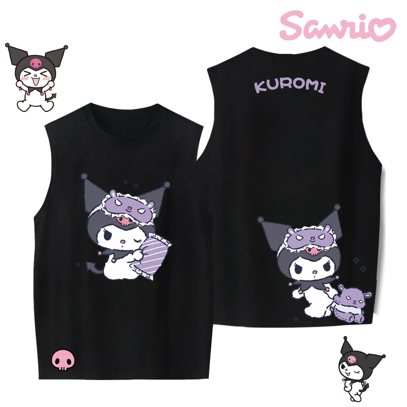 Sanrio Kuromi Vest Kawaii Men's and Women's Coupleswear Cartoon Cotton Casual Sports Loose Sleeveless T-shirt Bottoming Shirt
Sanrio Kuromi Vest Kawaii Men's and Women's Coupleswear Cartoon Cotton Casual Sports Loose Sleeveless T-shirt Bottoming Shirt