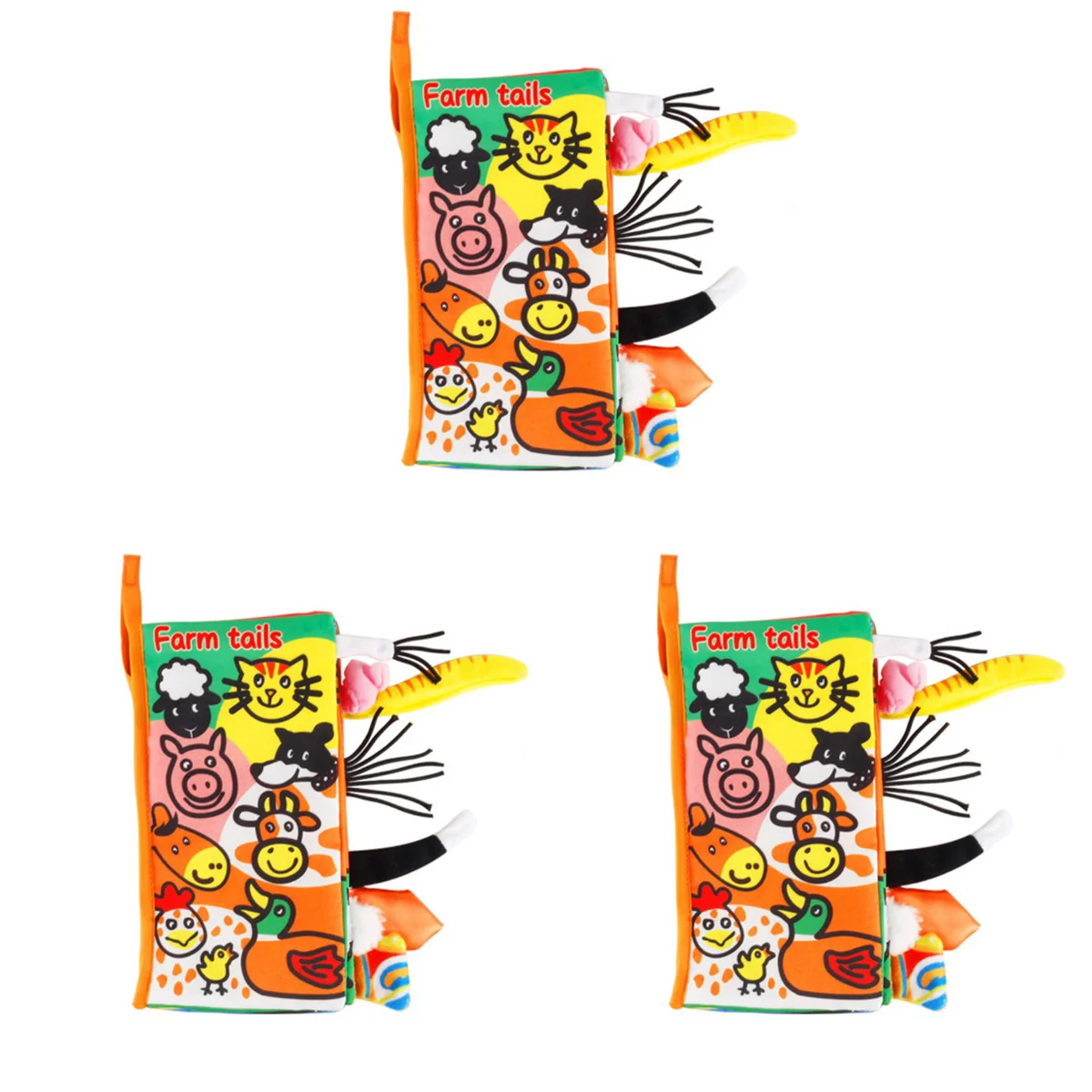 3pcs Early Education Stereo Cloth Book Tear not Bad Touch Animal Tail Tail Cloth Book (Farm Animal)
3pcs Early Education Stereo Cloth Book Tear not Bad Touch Animal Tail Tail Cloth Book (Farm Animal)