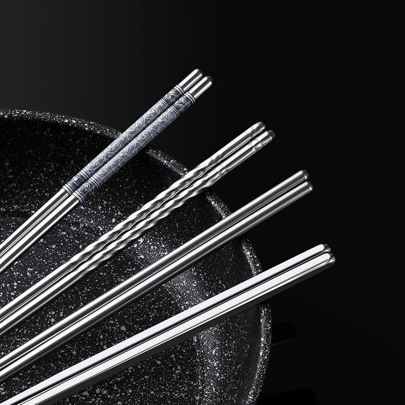Non-Slip High Temperature Resistant Stainless Steel Chopsticks Kitchen Restaurant Chinese Chopsticks Tableware Accessories
Non-Slip High Temperature Resistant Stainless Steel Chopsticks Kitchen Restaurant Chinese Chopsticks Tableware Accessories