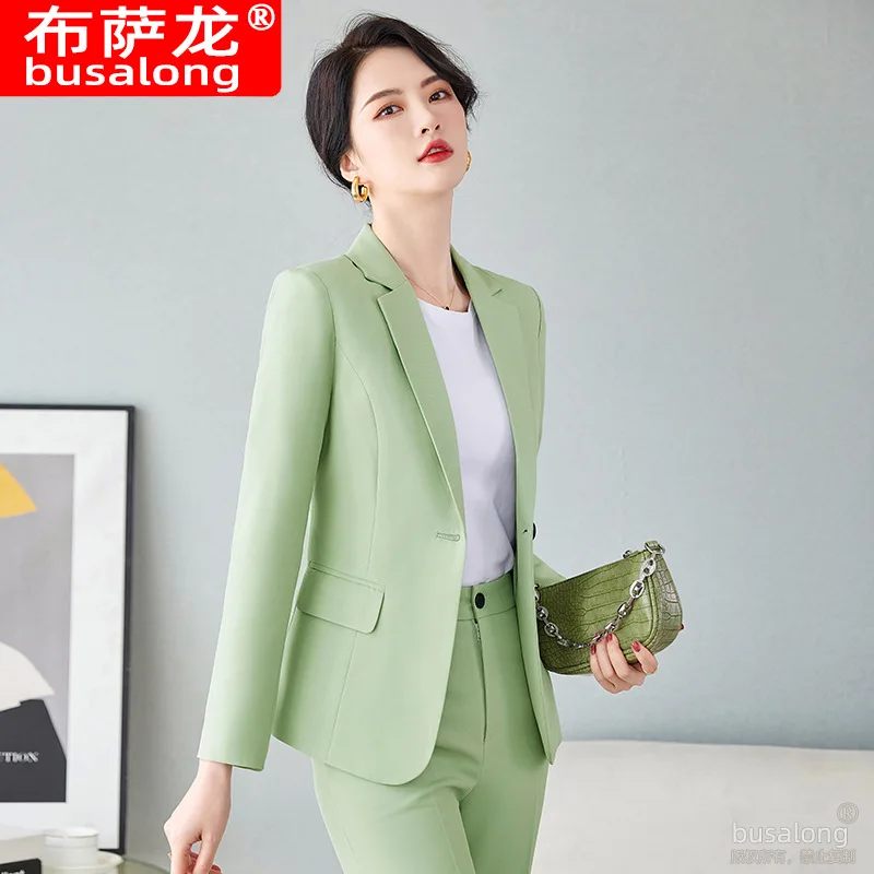 

2023 Spring and Autumn Long Sleeve Ol Business Wear Women's Suits Suit Pants Business Formal Wear Graceful Fashionable Set Overa