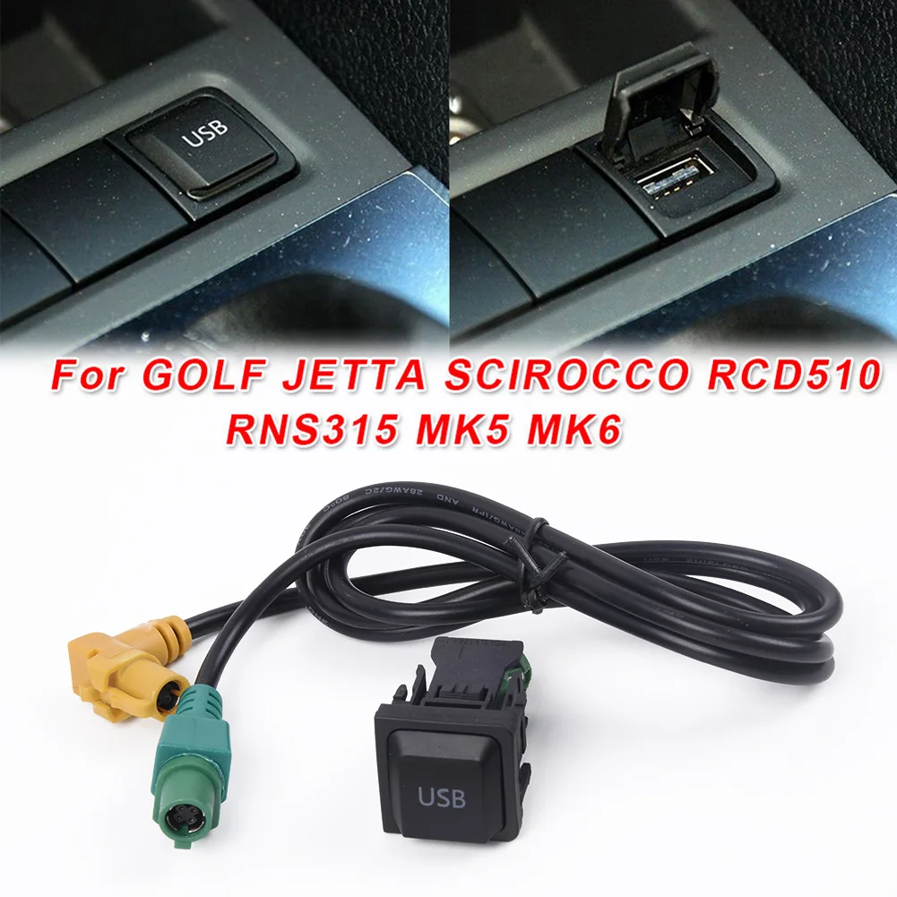 2pcs USB Switch Cable Controls On/off For Golf SCIROCCO RCD510 RNS315 MK5 MK6 Useful Durable 5ND0350190, 5ND0350190A, 56D035190
2pcs USB Switch Cable Controls On/off For Golf SCIROCCO RCD510 RNS315 MK5 MK6 Useful Durable 5ND0350190, 5ND0350190A, 56D035190