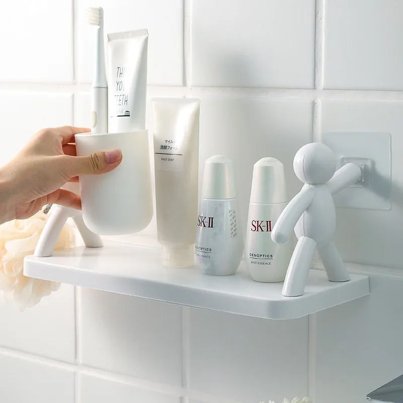 2022 Creative Bathroom Storage Shelves Cute White Doll Villain Shelves Shelf Self-adhesive Bathroom Cosmetics Storage Racks
2022 Creative Bathroom Storage Shelves Cute White Doll Villain Shelves Shelf Self-adhesive Bathroom Cosmetics Storage Racks
