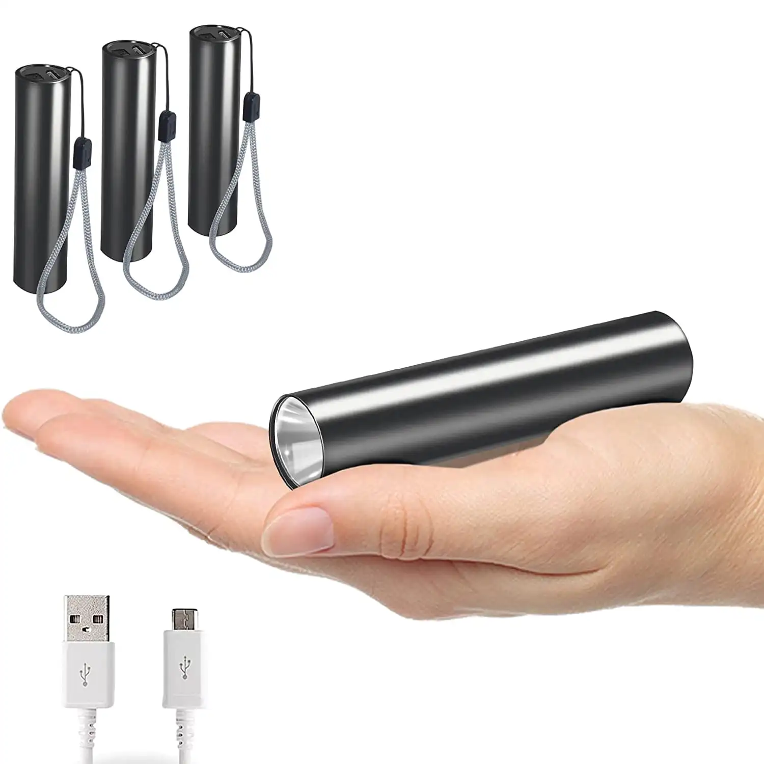 4 Pack USB Rechargeable LED Mini Flashlights 150 Lumens 14500 Battery Include,3 Modes Small Pocket Torch
4 Pack USB Rechargeable LED Mini Flashlights 150 Lumens 14500 Battery Include,3 Modes Small Pocket Torch