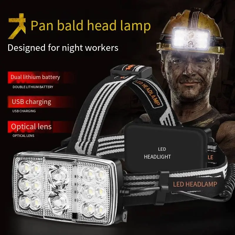 led strong bald lamp head wear super bright 14 led lamp beads work lamp outdoor sea head lamp large spot
led strong bald lamp head wear super bright 14 led lamp beads work lamp outdoor sea head lamp large spot