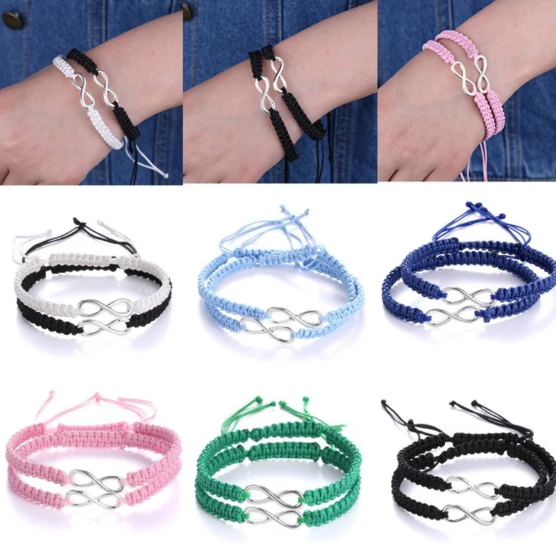 2Pcs/Set Friendship Bracelet For Men Women Handmade Braided Rope Bracelet Infinity Love Couples Bracelet Set Fashion Jewelry
2Pcs/Set Friendship Bracelet For Men Women Handmade Braided Rope Bracelet Infinity Love Couples Bracelet Set Fashion Jewelry