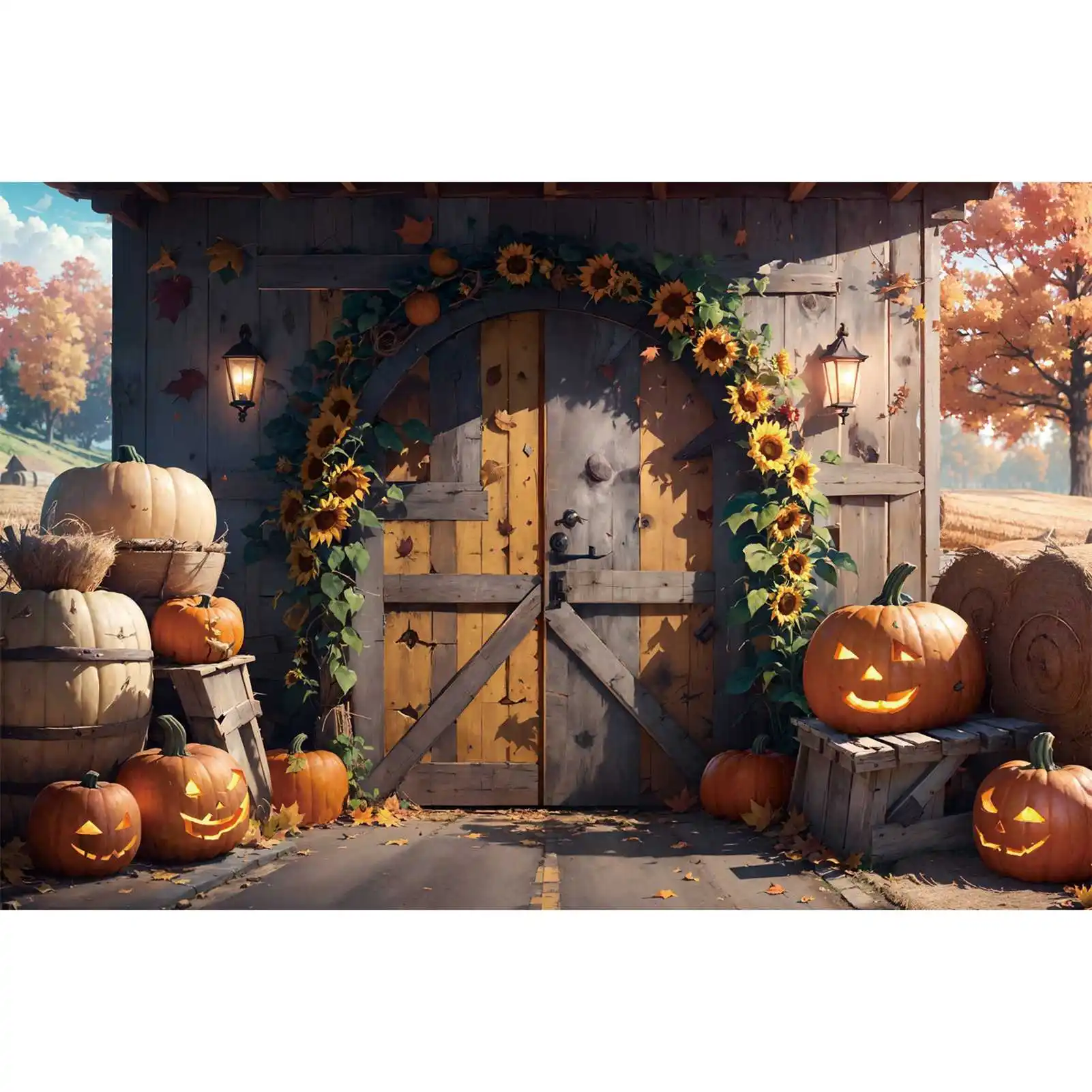 MOON.QG Photography Backdrop Halloween Wooden Arch Sunflower Garland Photo Booth Background Custom Baby Party Photographic Props 
MOON.QG Photography Backdrop Halloween Wooden Arch Sunflower Garland Photo Booth Background Custom Baby Party Photographic Props