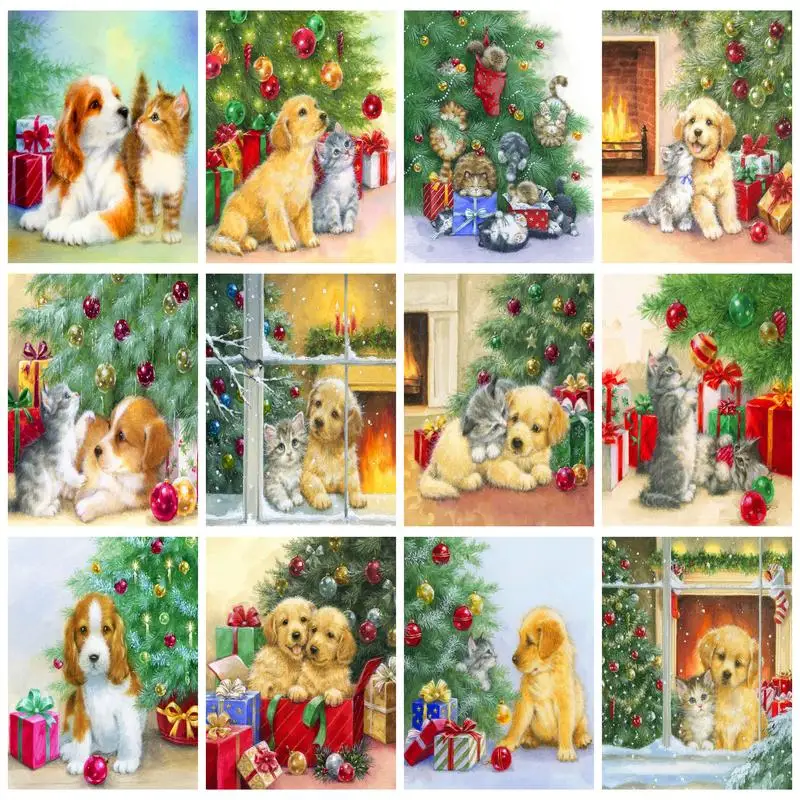 PhotoCustom Painting By Numbers Christmas Dog With Frame Kits Picture Numbers Craft Home Decoration Personalized Gift
PhotoCustom Painting By Numbers Christmas Dog With Frame Kits Picture Numbers Craft Home Decoration Personalized Gift