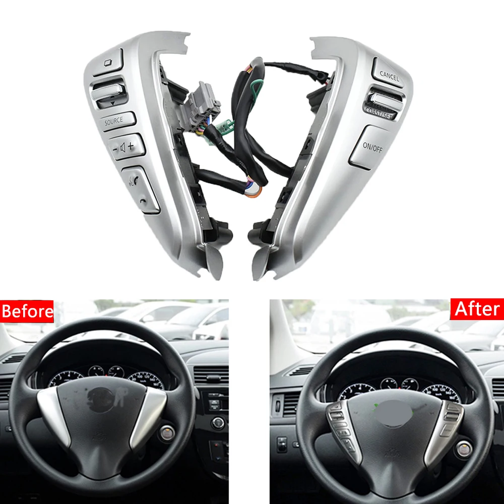 

25550-3DA6A Steering Wheel Cruise Control Switch For Nissan/TIIDA/SENTRA/Livina/SUNNY/ALMERA/ VERSA