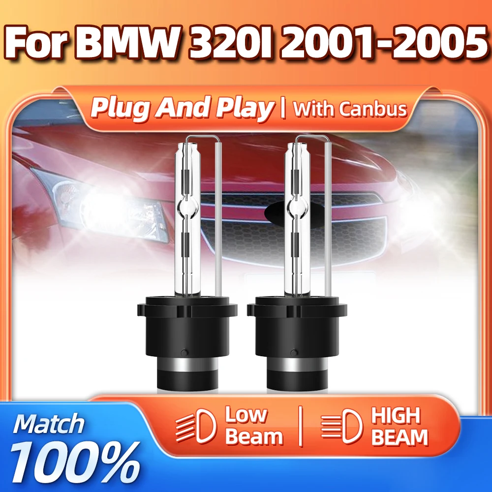 2Pcs HID Xenon Light Bulb 35W 20000LM Auto Headlight Bulb 12V 6000K White Xenon Lamp For BMW 320I 2001 2002 2003 2004 2005
2Pcs HID Xenon Light Bulb 35W 20000LM Auto Headlight Bulb 12V 6000K White Xenon Lamp For BMW 320I 2001 2002 2003 2004 2005