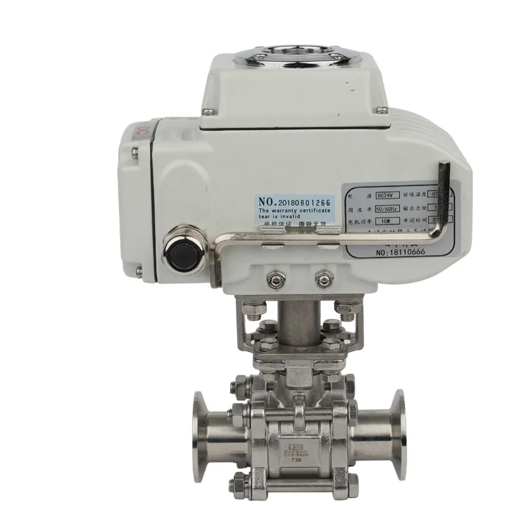 Sanitary 3A Ce 3/4 "-4" Three Piece Motorized Electric Stainless Steel 3Pc Ball Valve Hydraulic Flow Control Valve
Sanitary 3A Ce 3/4 "-4" Three Piece Motorized Electric Stainless Steel 3Pc Ball Valve Hydraulic Flow Control Valve