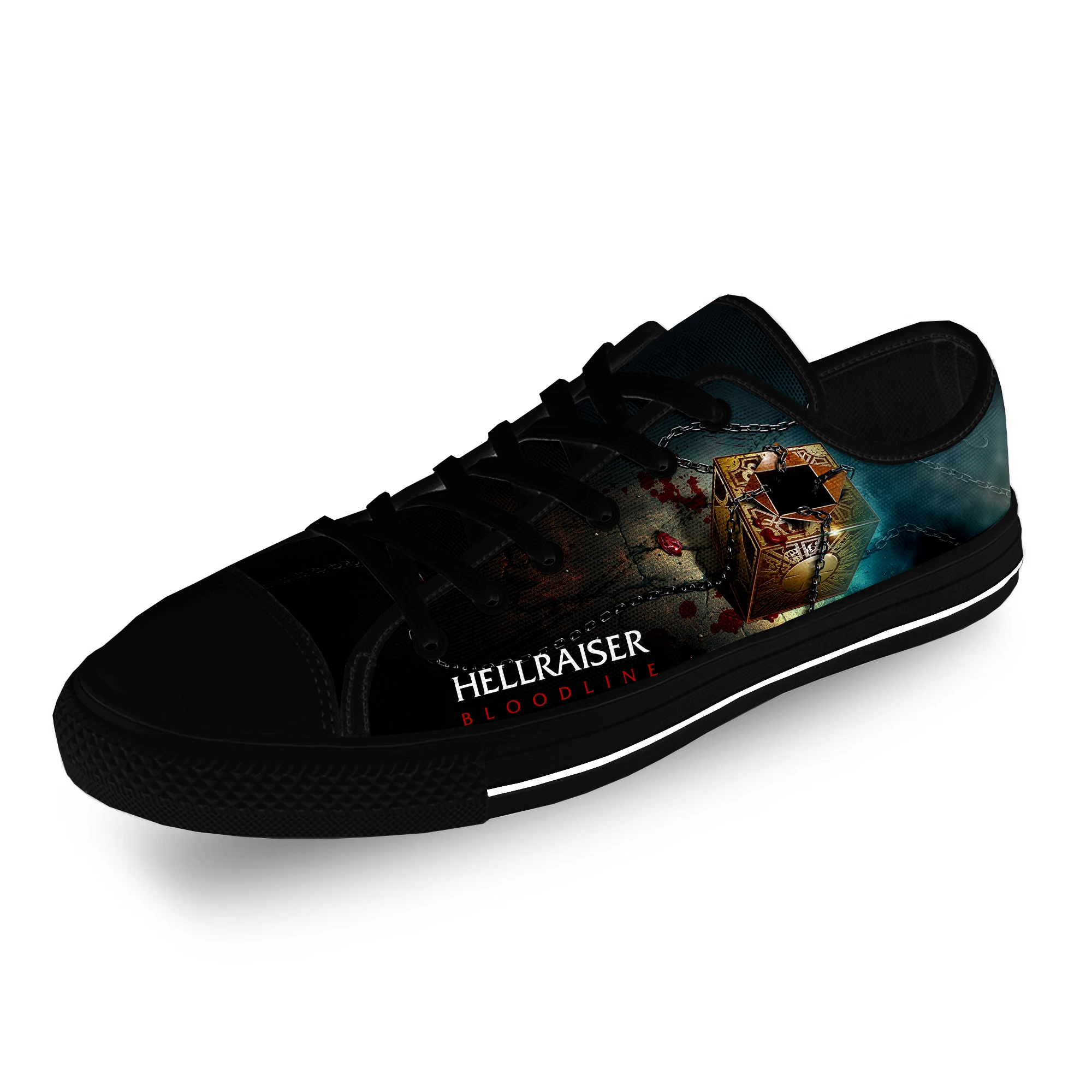 Холщовые кроссовки Hellraiser с 3D принтом, модная повседневная ткань с ужасами, с низким верхом, легкие дышащие, для мужчин и женщин
Холщовые кроссовки Hellraiser с 3D принтом, модная повседневная ткань с ужасами, с низким верхом, легкие дышащие, для мужчин и женщин