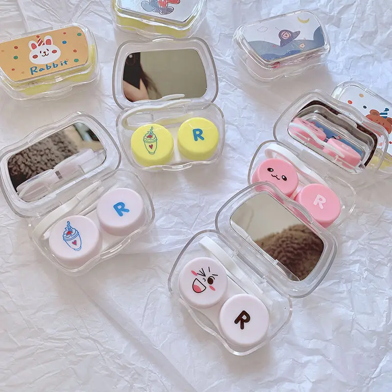 "Shoot 1 Hair 4" Contact Lens Box Simple And Lovely Cosmetic Contact Lenses Companion Box Korea Portable Storage Care Double Box
"Shoot 1 Hair 4" Contact Lens Box Simple And Lovely Cosmetic Contact Lenses Companion Box Korea Portable Storage Care Double Box