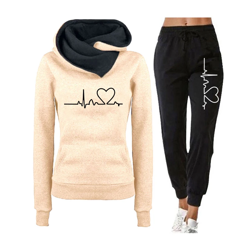 2023 New Fashion Womens Tracksuit Hoodies and Jogger Pants Spring Autumn Casual Sports Outfits High Quality Gym 2pcs Set
2023 New Fashion Womens Tracksuit Hoodies and Jogger Pants Spring Autumn Casual Sports Outfits High Quality Gym 2pcs Set